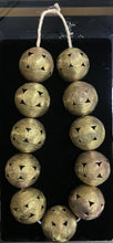 15" Ashanti Lost Wax Tribal Brass Beads - Nimaga Imports